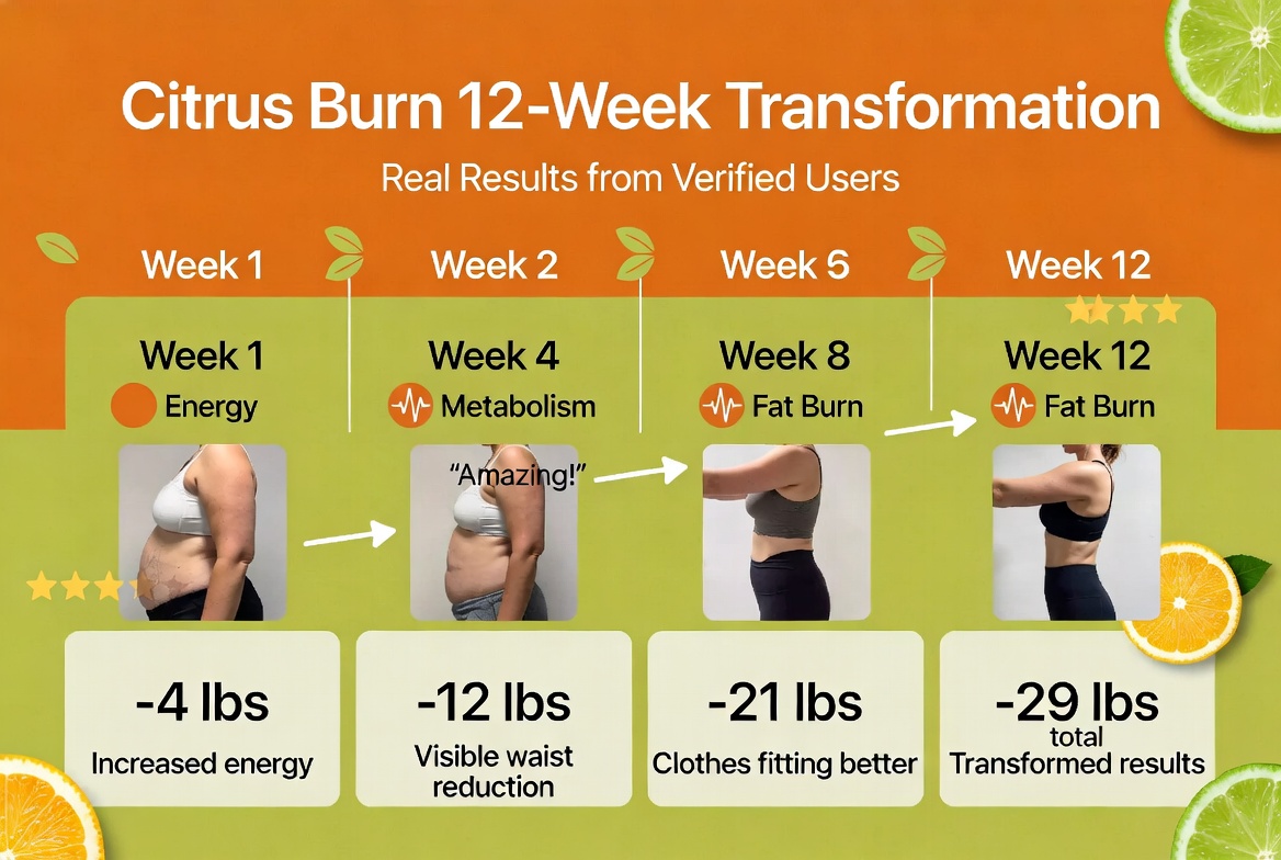 Citrus Burn before and after results timeline